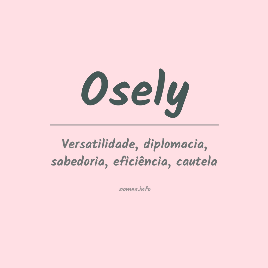 Significado do nome Osely