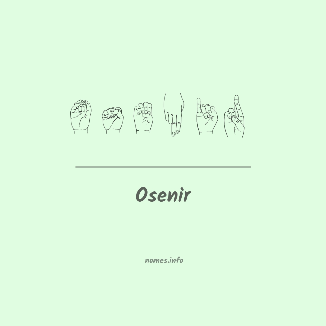 Osenir em Libras