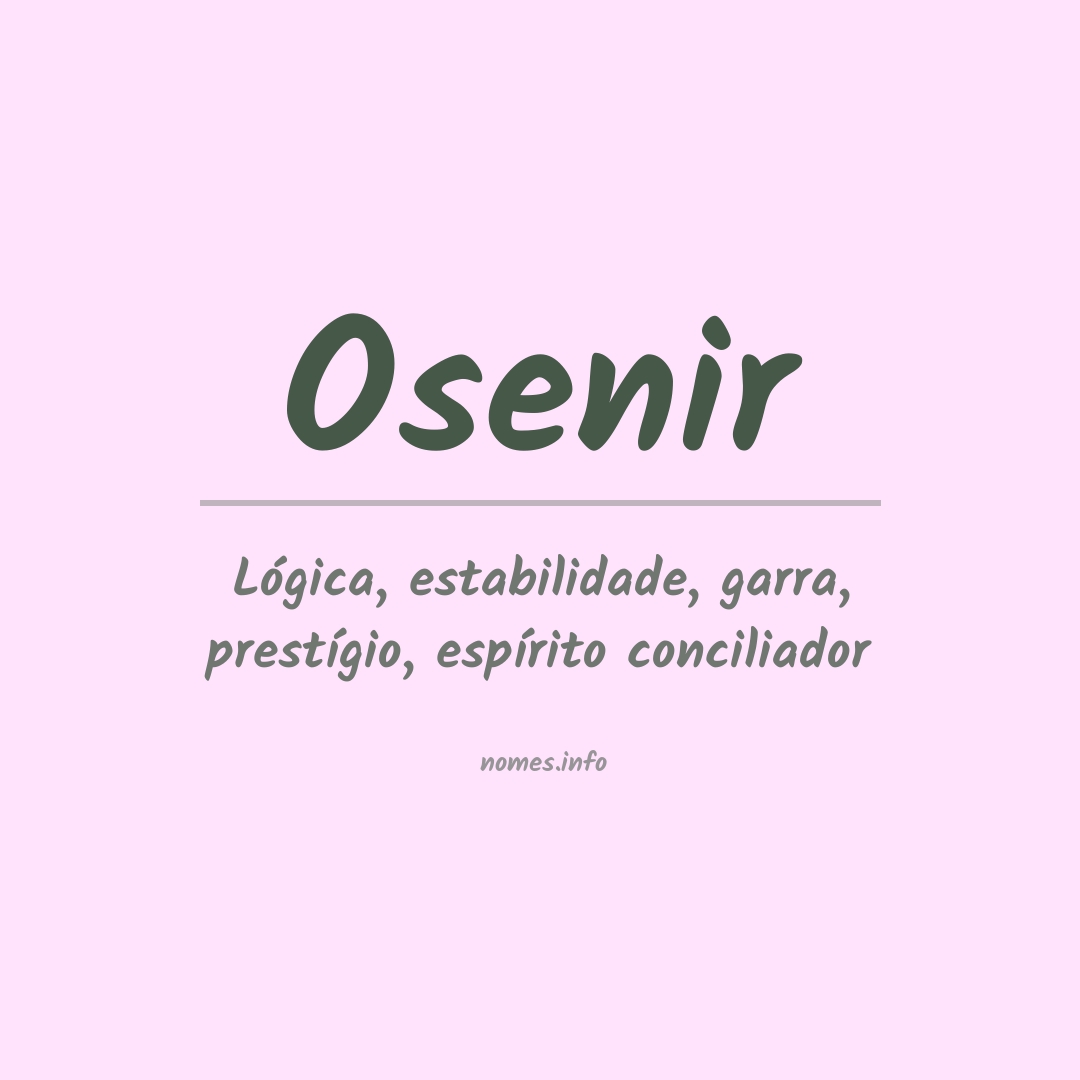 Significado do nome Osenir