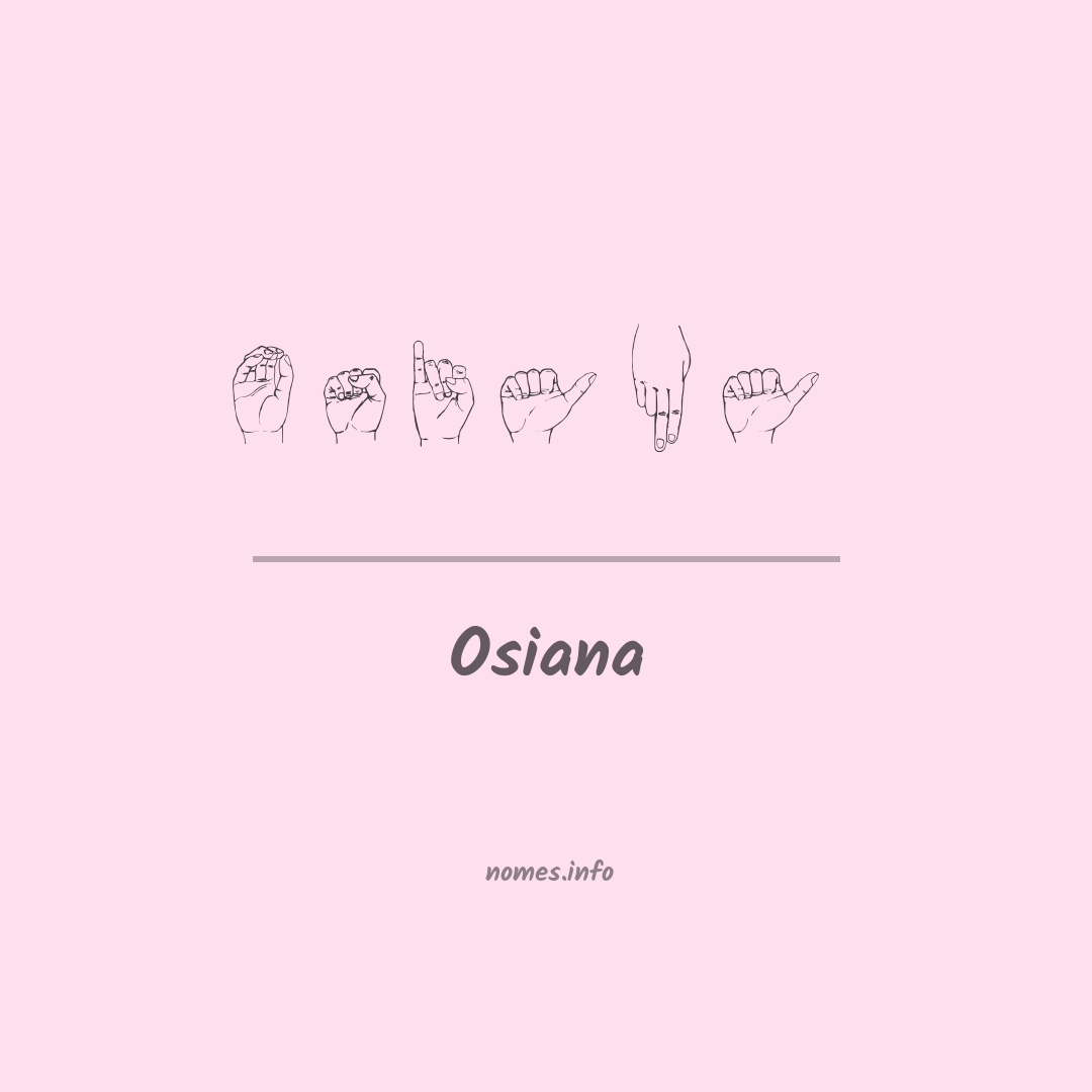 Osiana em Libras