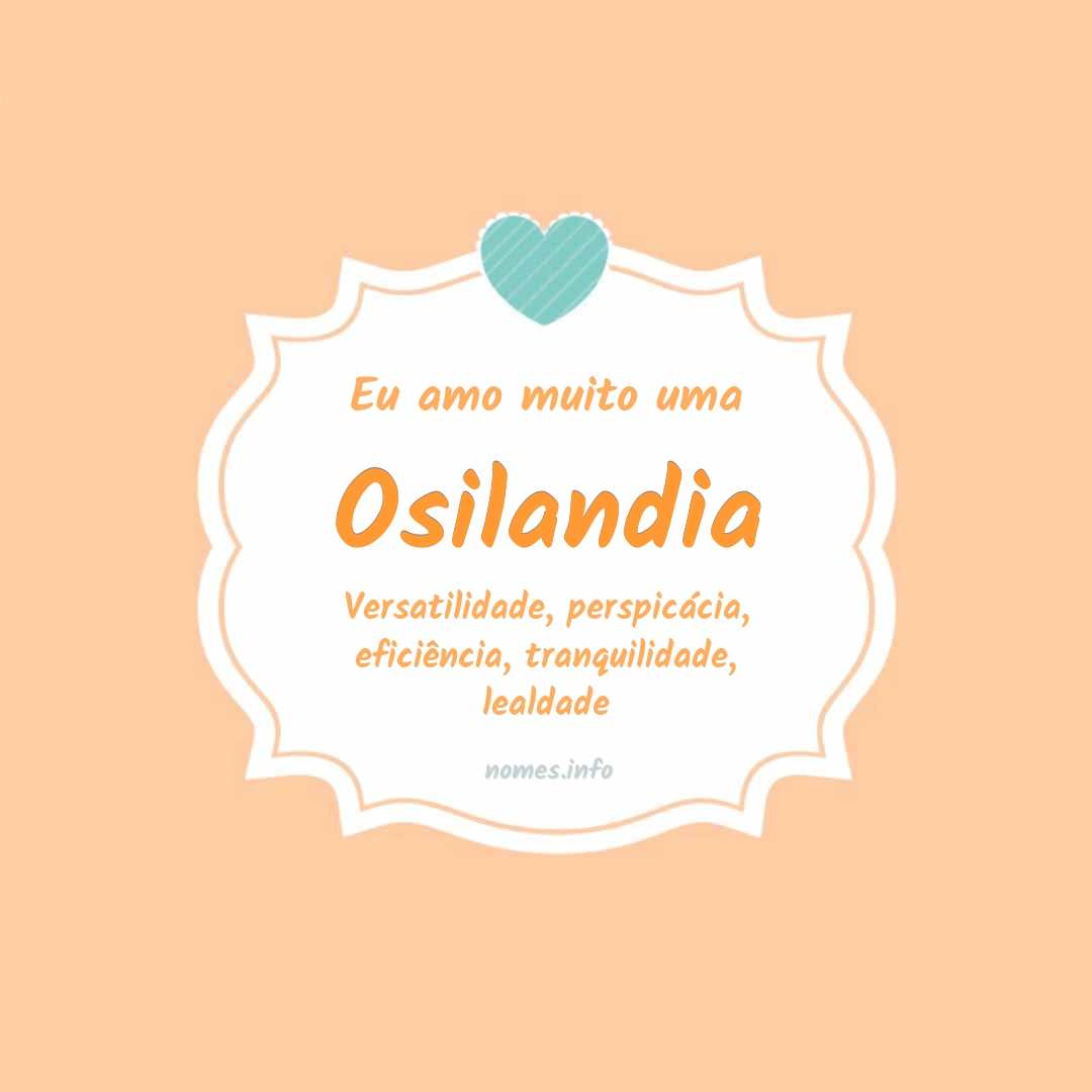Eu amo muito Osilandia
