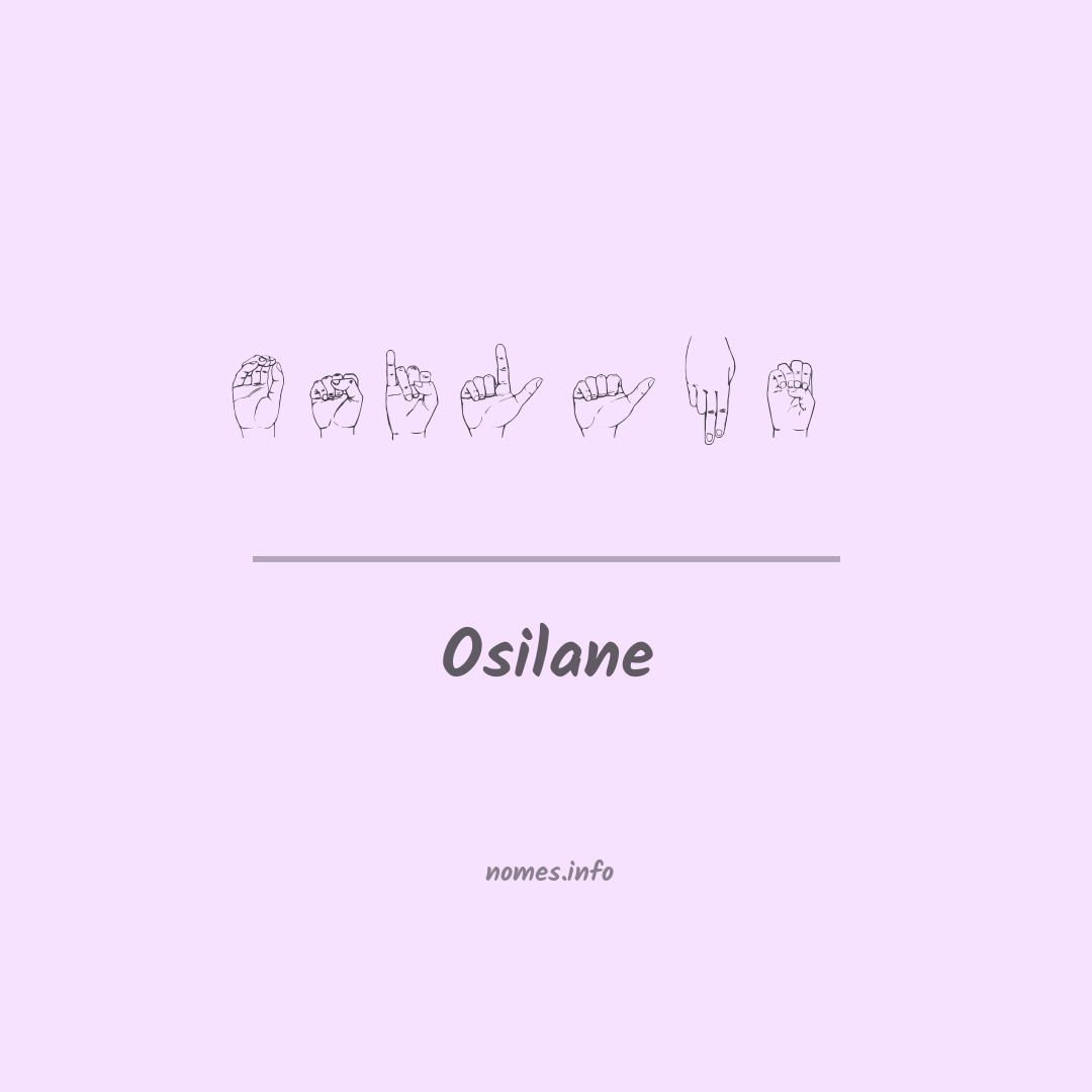 Osilane em Libras