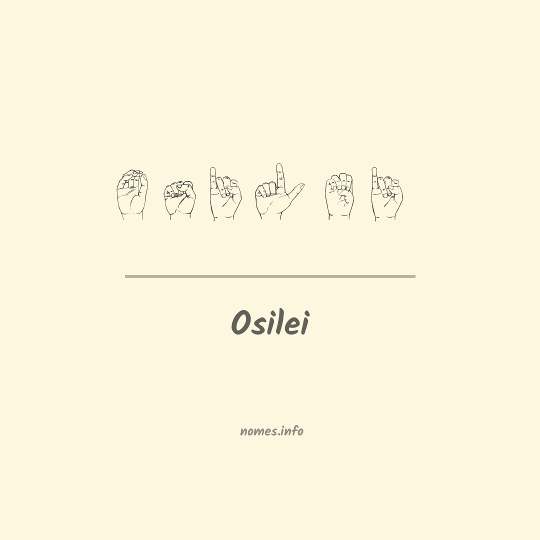 Osilei em Libras