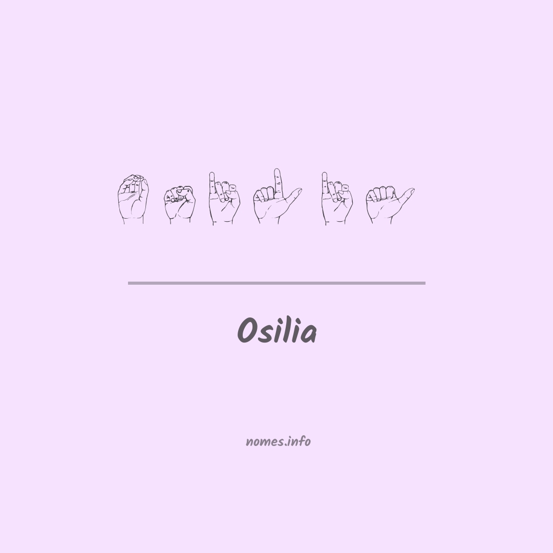 Osilia em Libras