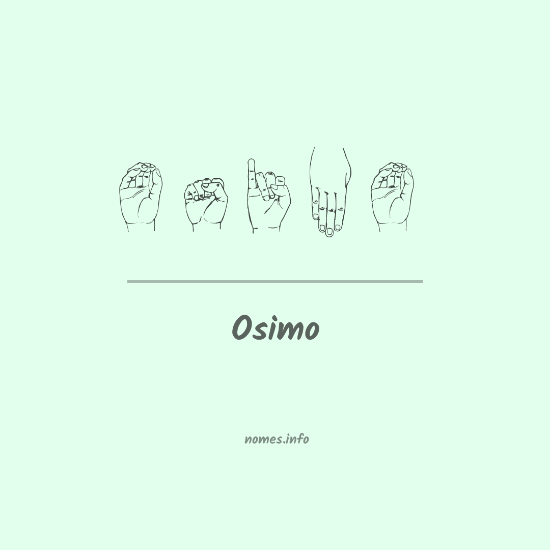 Osimo em Libras
