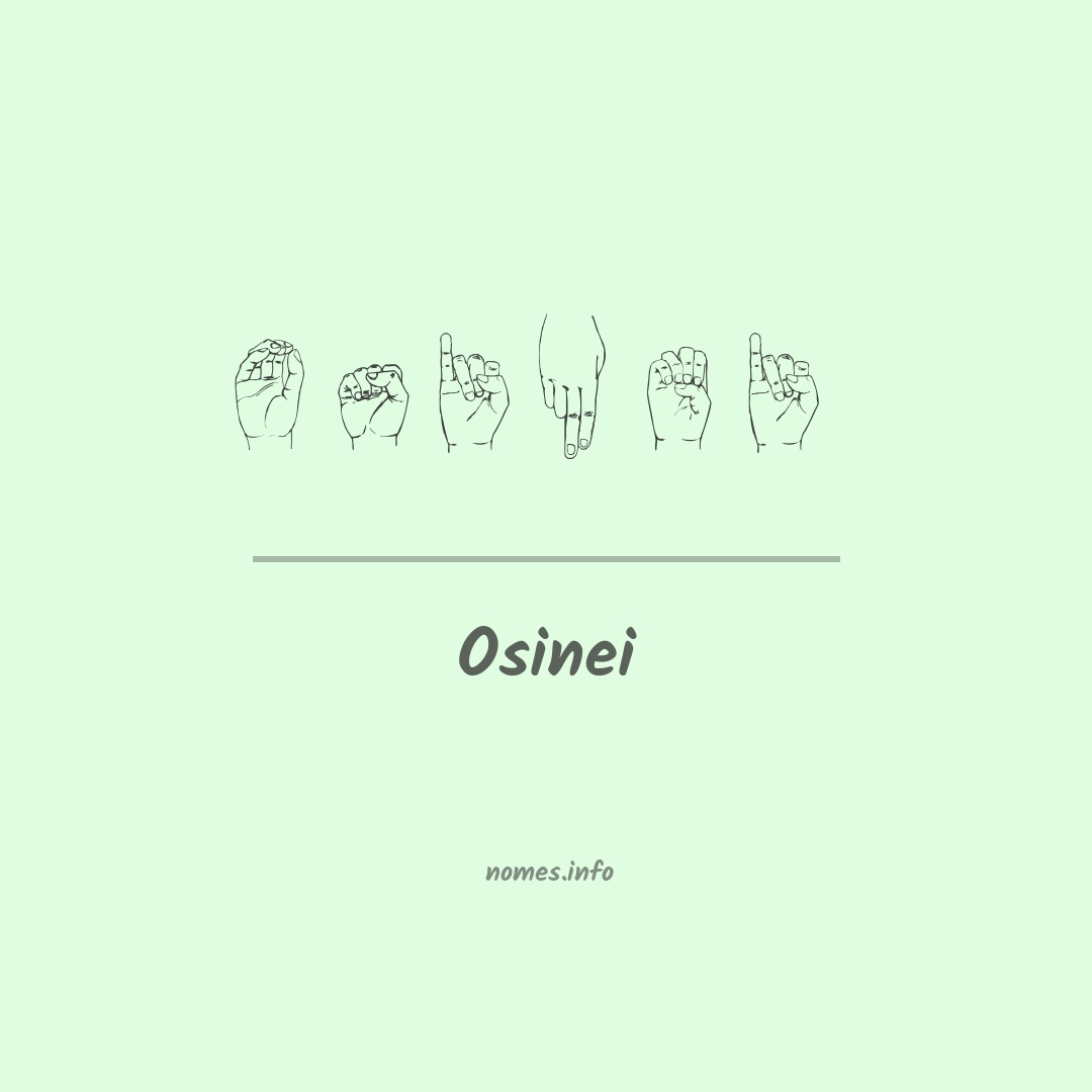Osinei em Libras