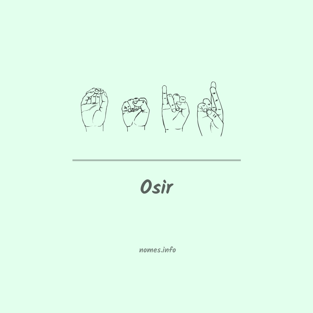 Osir em Libras