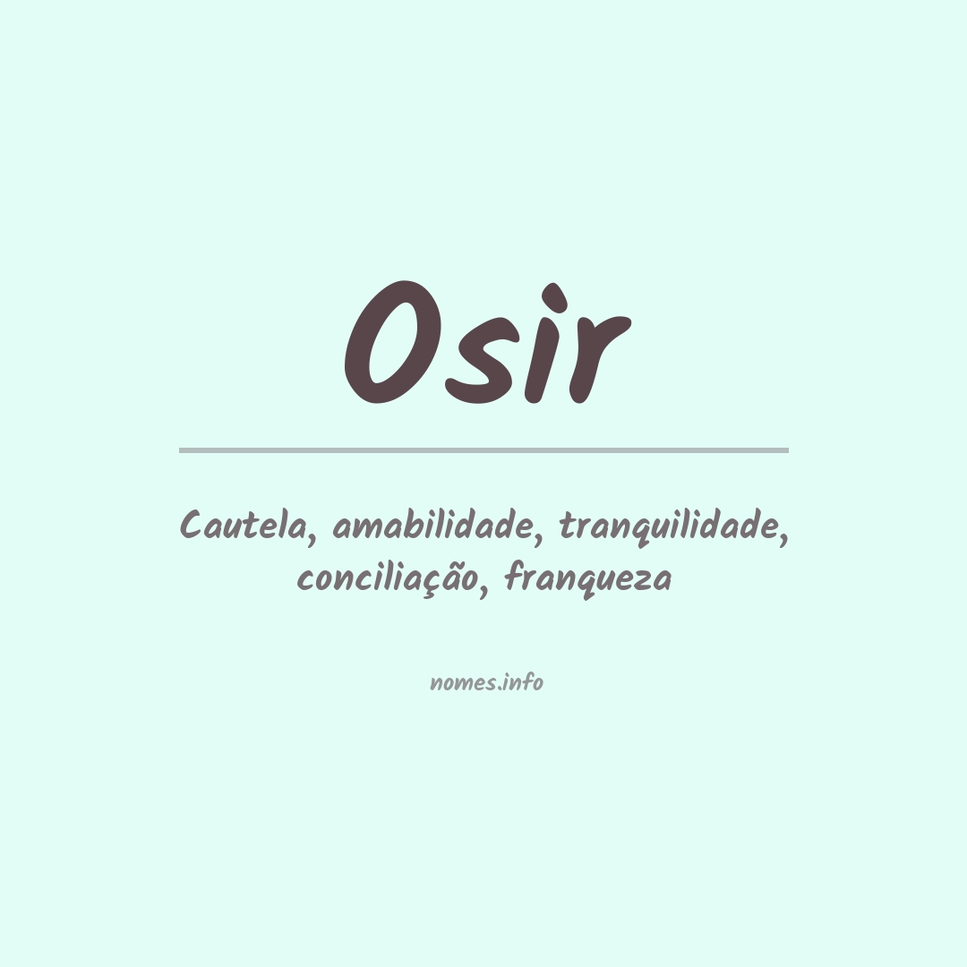 Significado do nome Osir