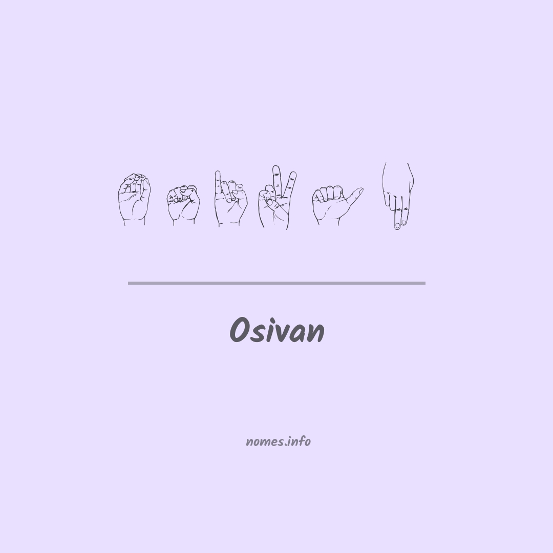 Osivan em Libras