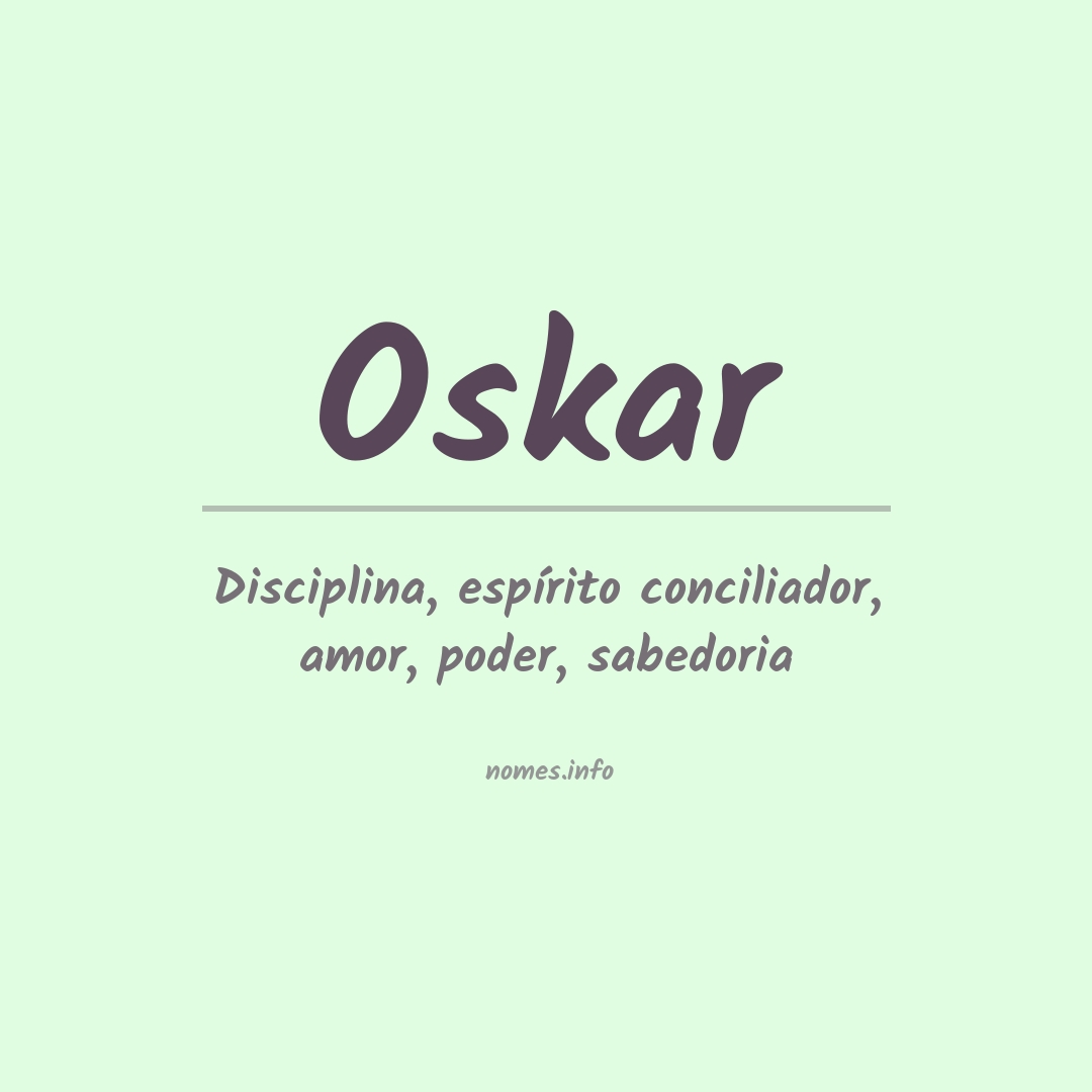 Significado do nome Oskar