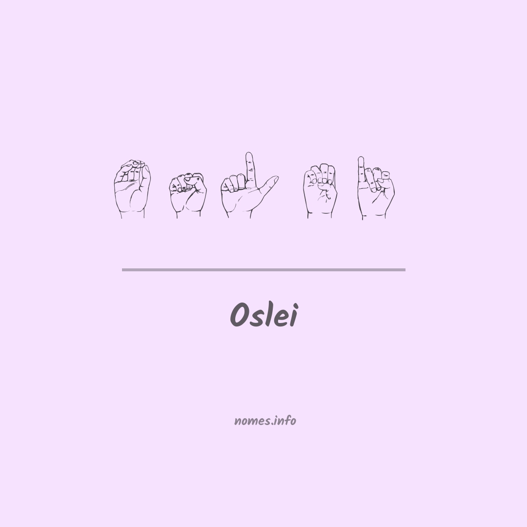 Oslei em Libras