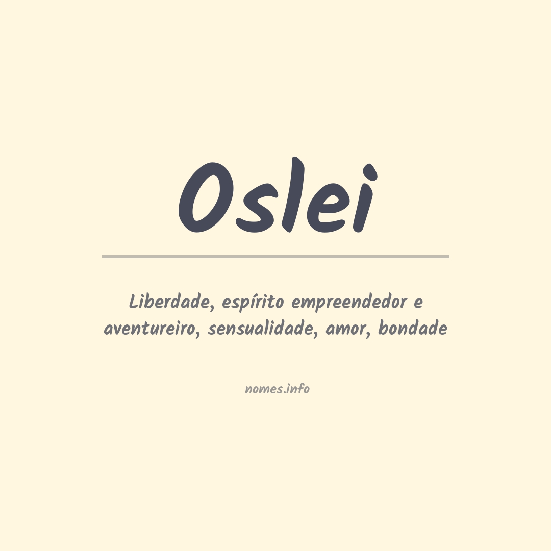Significado do nome Oslei