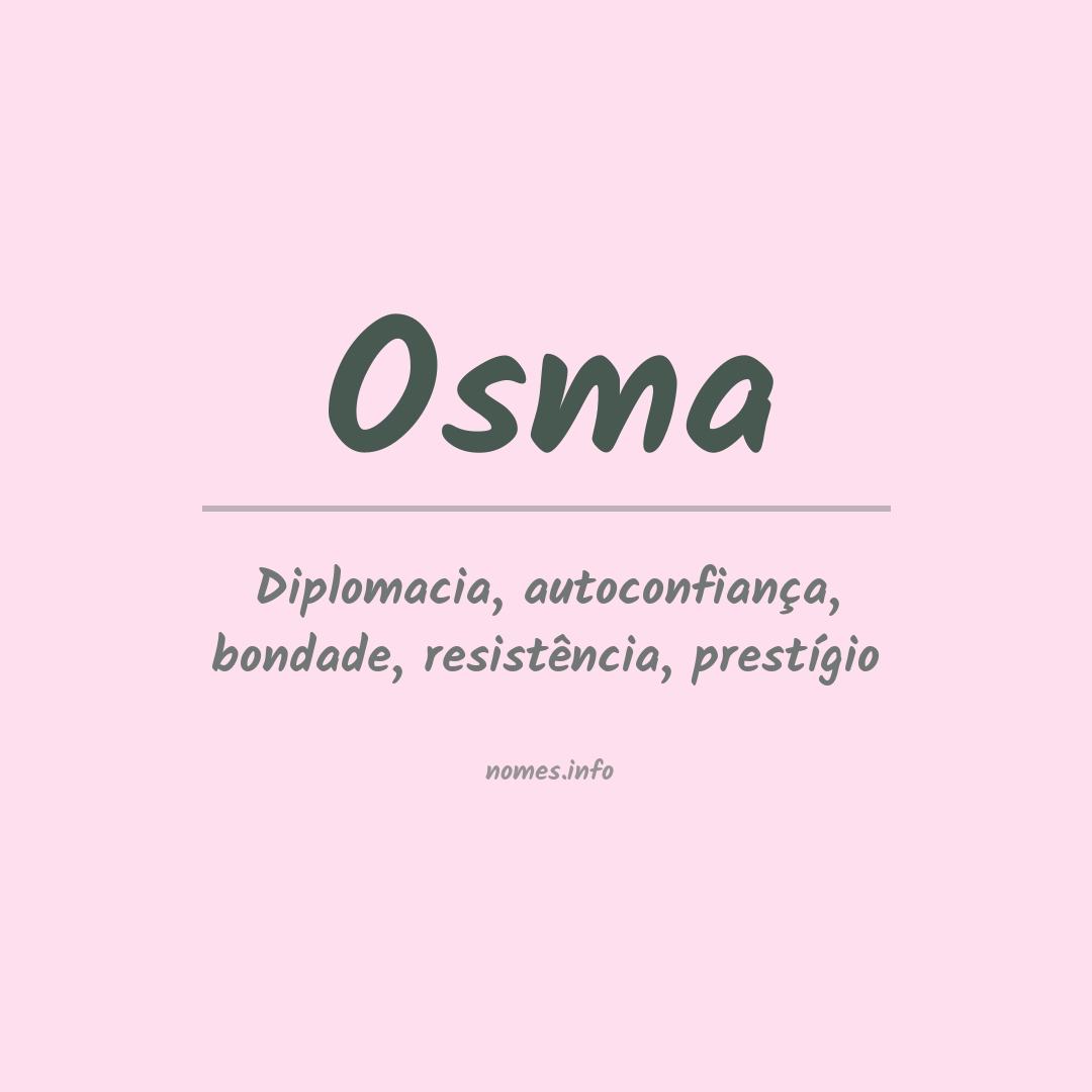 Significado do nome Osma