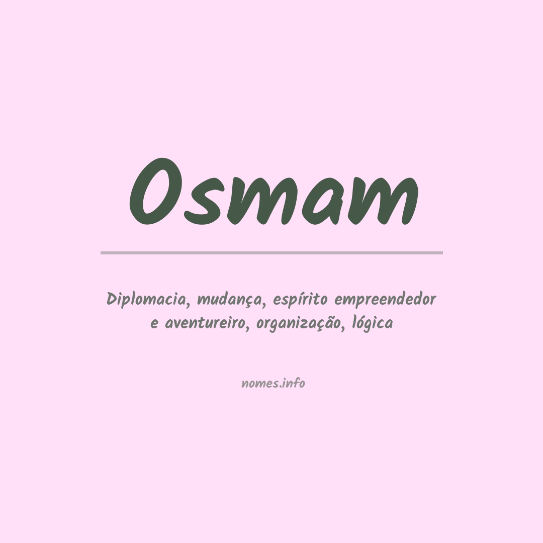Significado do nome Osmam