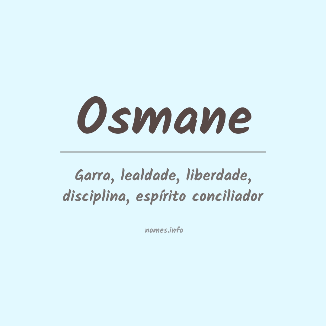 Significado do nome Osmane