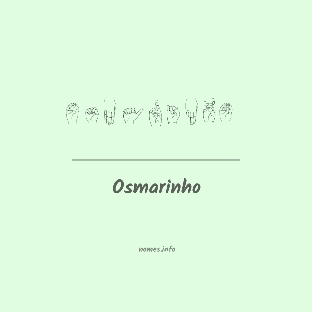 Osmarinho em Libras