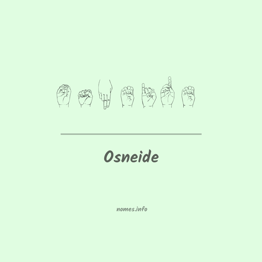 Osneide em Libras