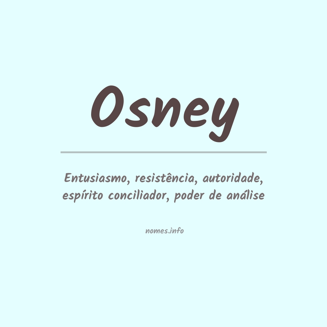 Significado do nome Osney