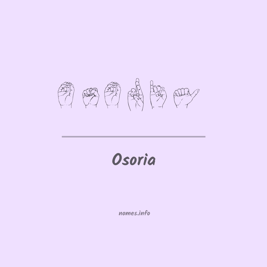 Osoria em Libras