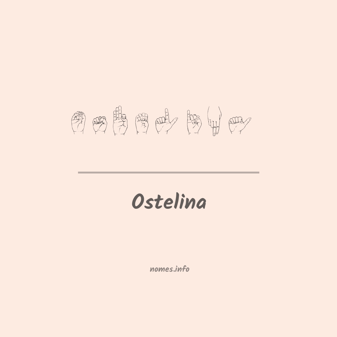 Ostelina em Libras