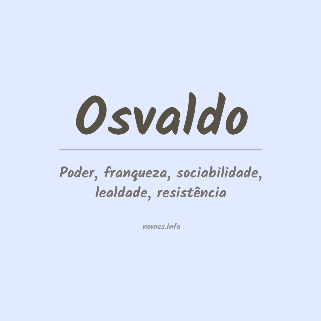 Significado do nome Osvaldo