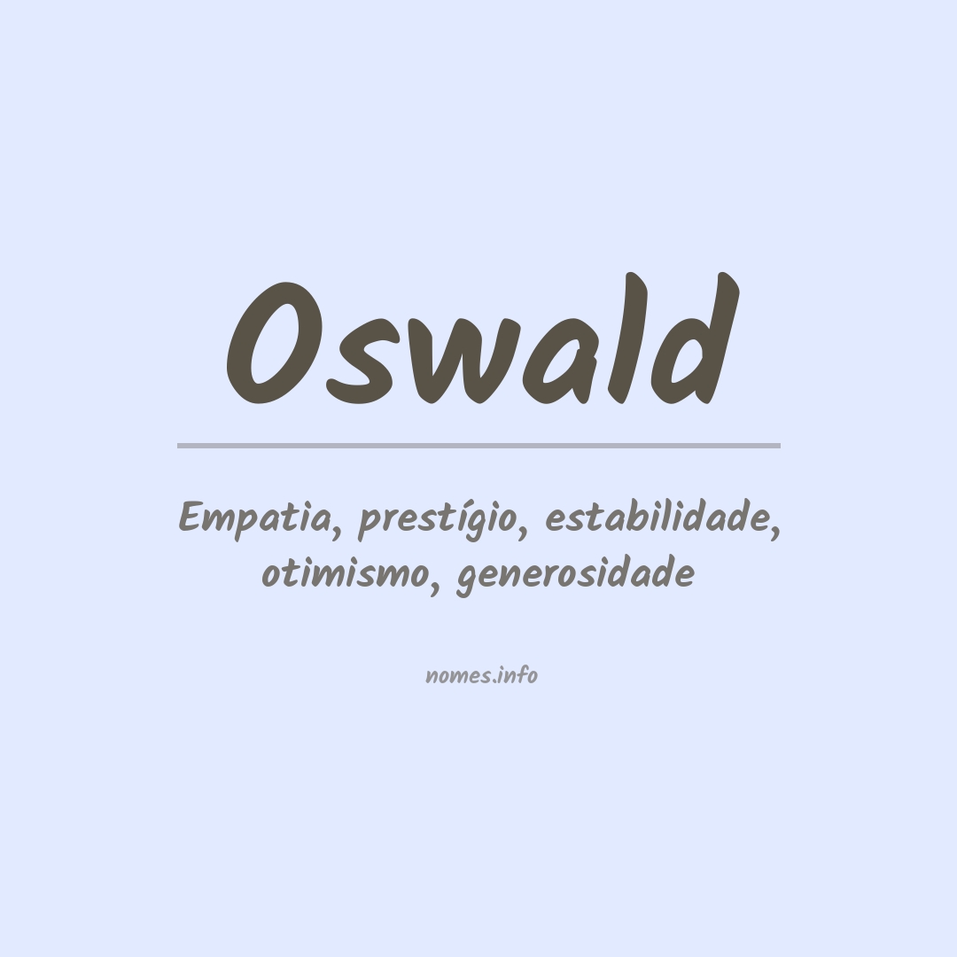 Significado do nome Oswald