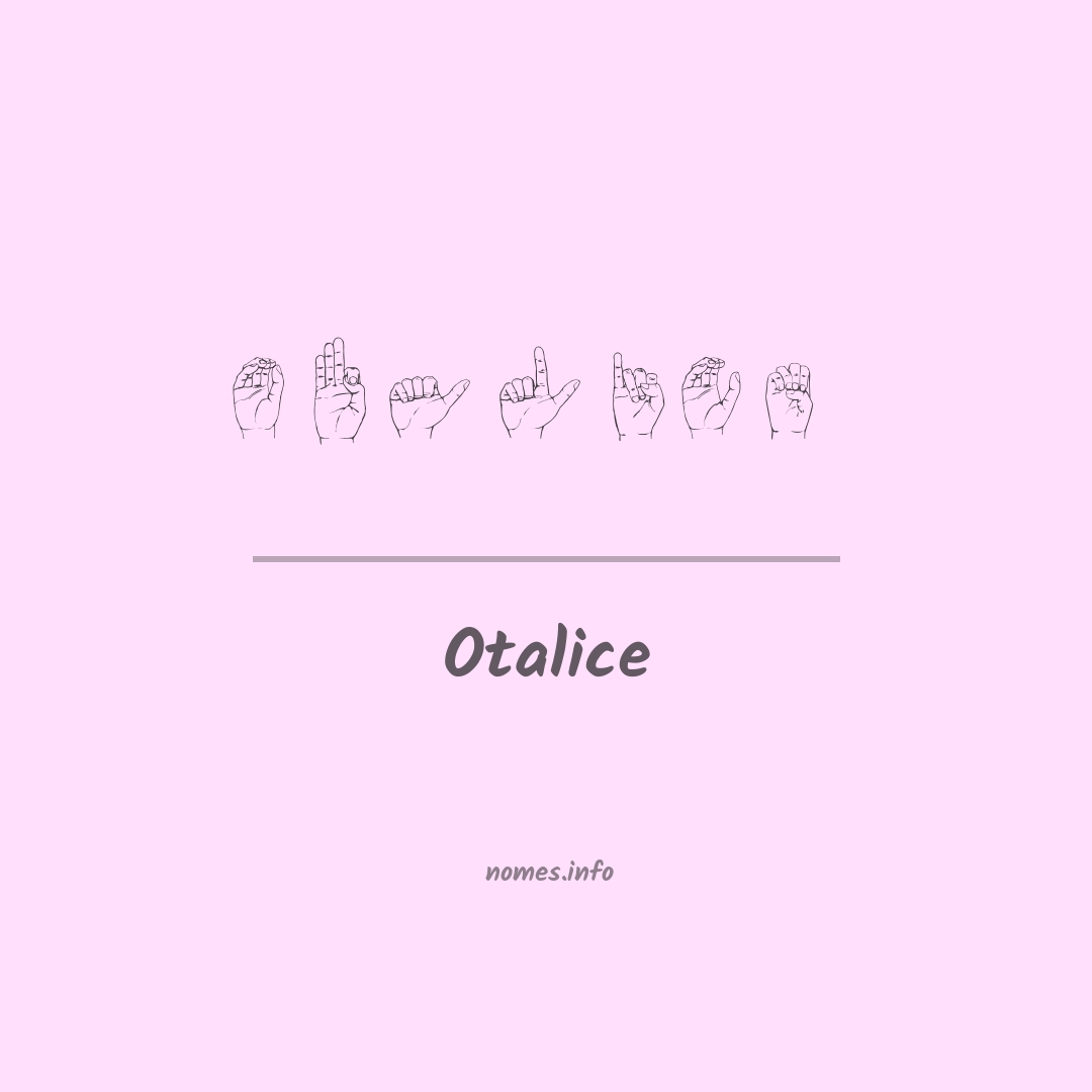 Otalice em Libras