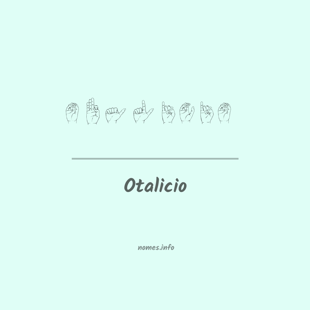 Otalicio em Libras