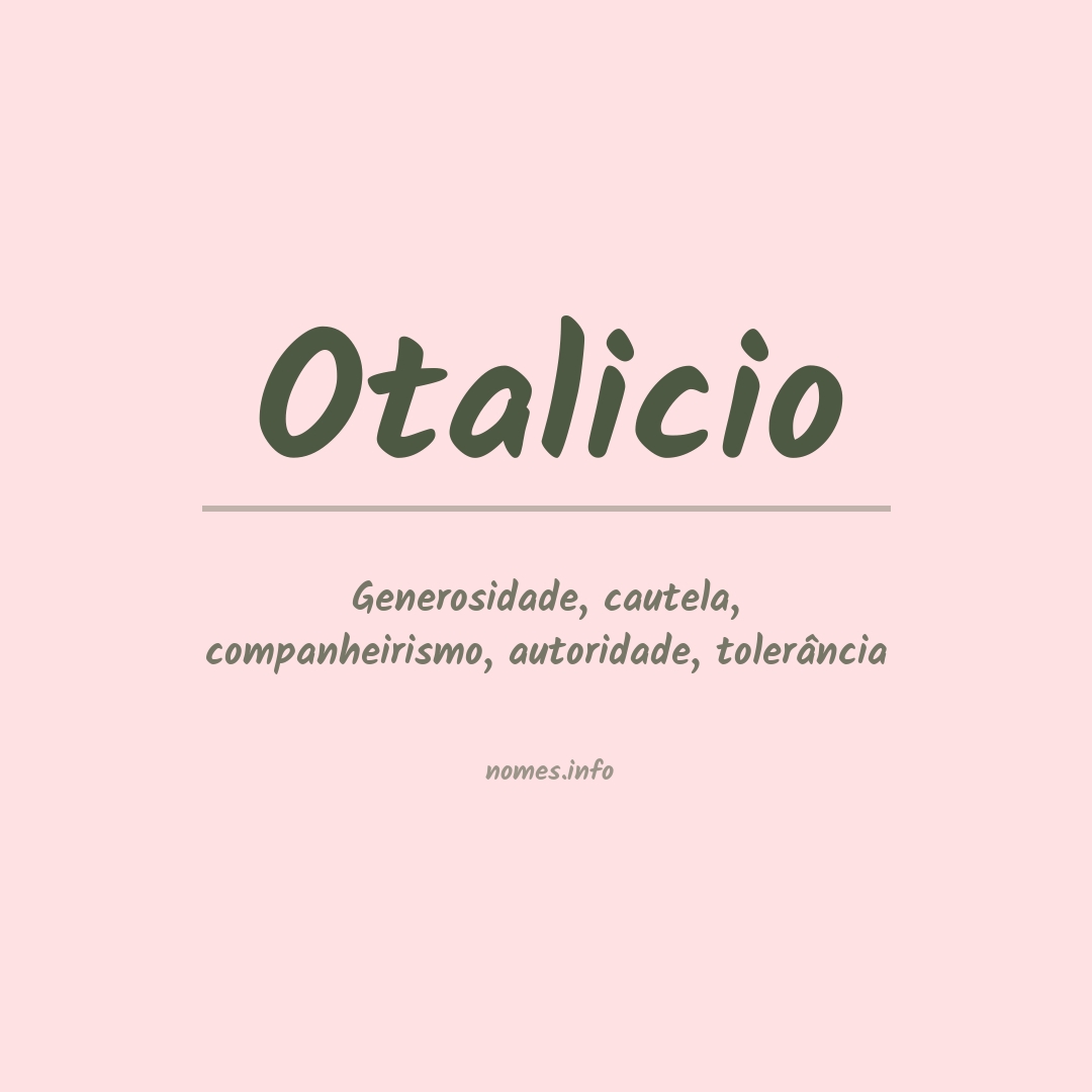Significado do nome Otalicio