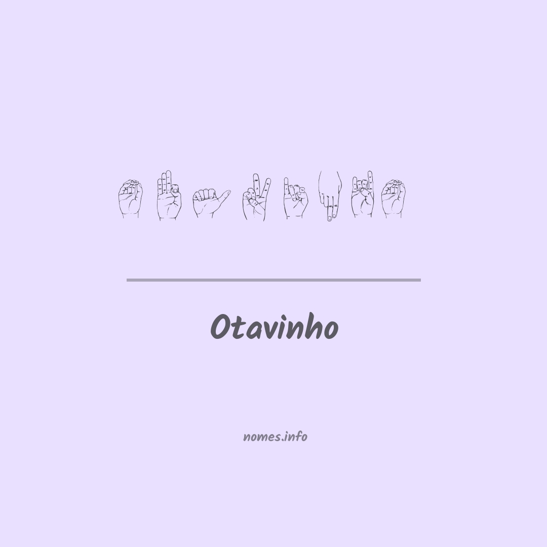 Otavinho em Libras