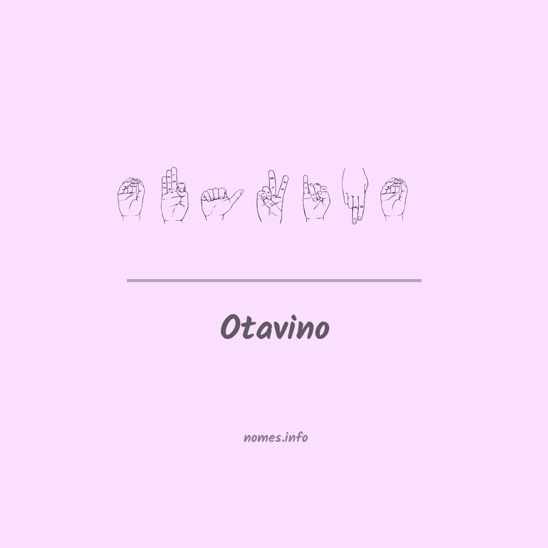 Otavino em Libras