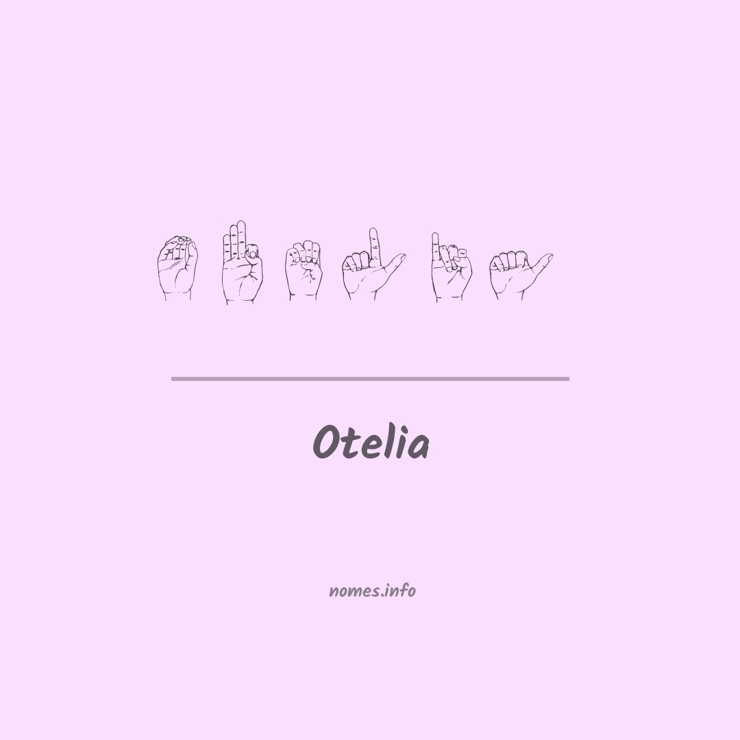 Otelia em Libras