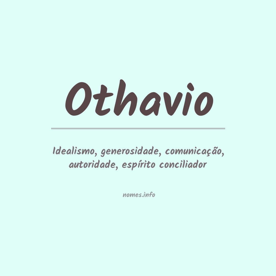 Significado do nome Othavio