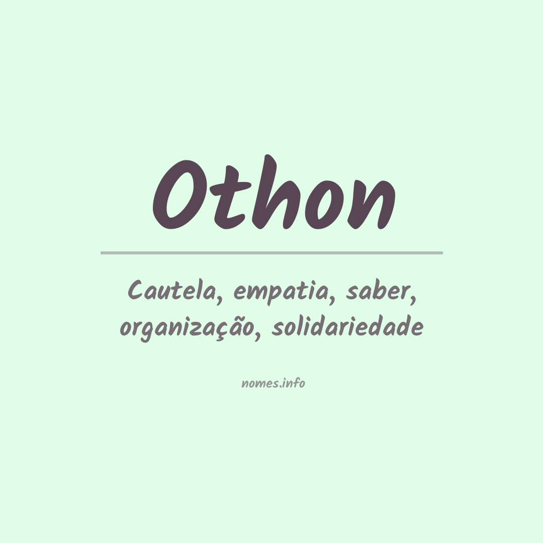 Significado do nome Othon
