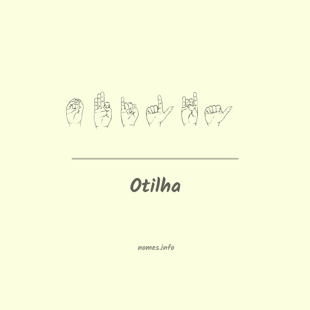 Otilha em Libras