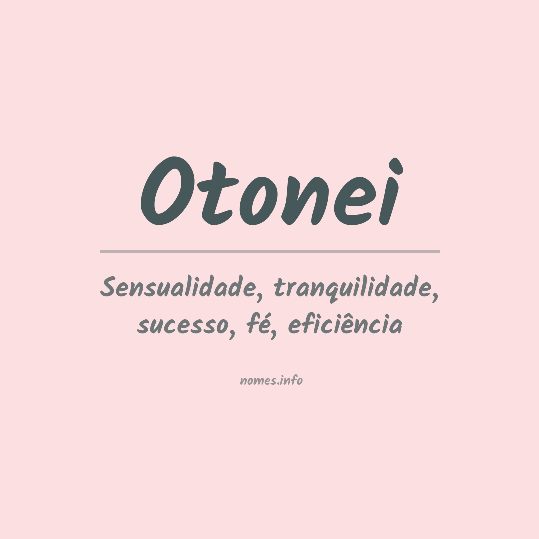 Significado do nome Otonei