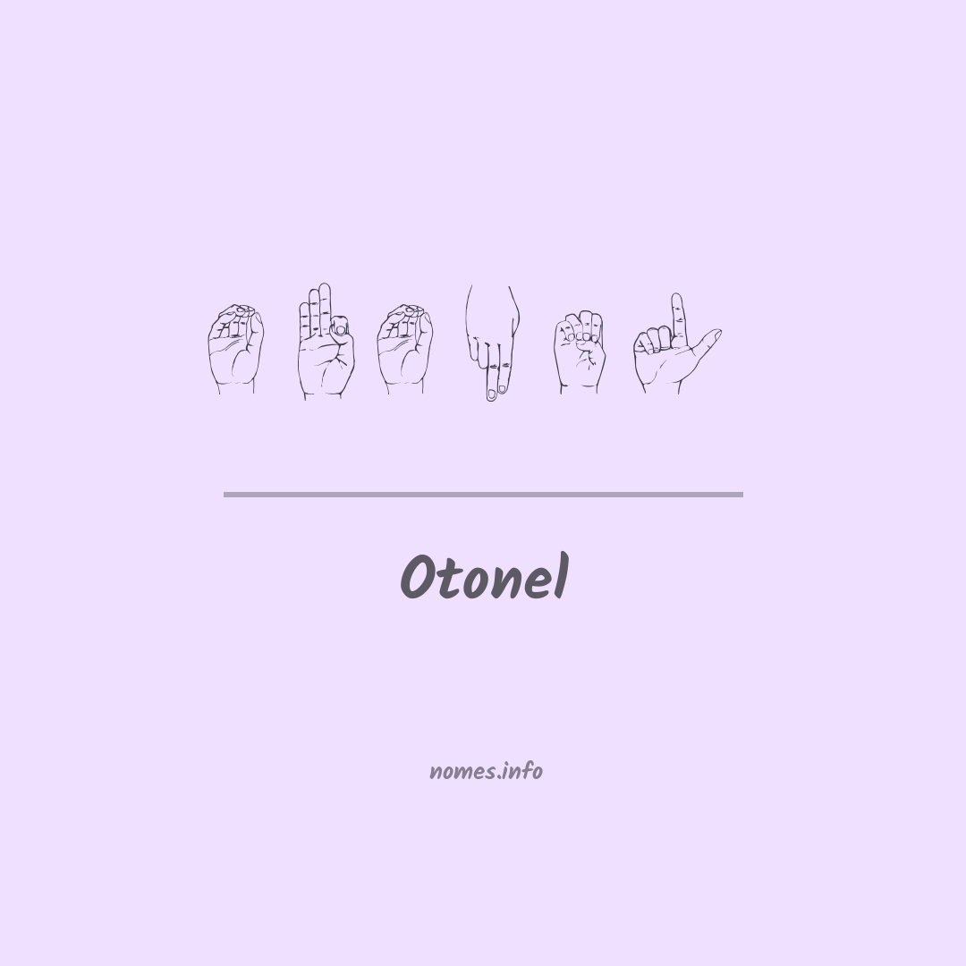 Otonel em Libras