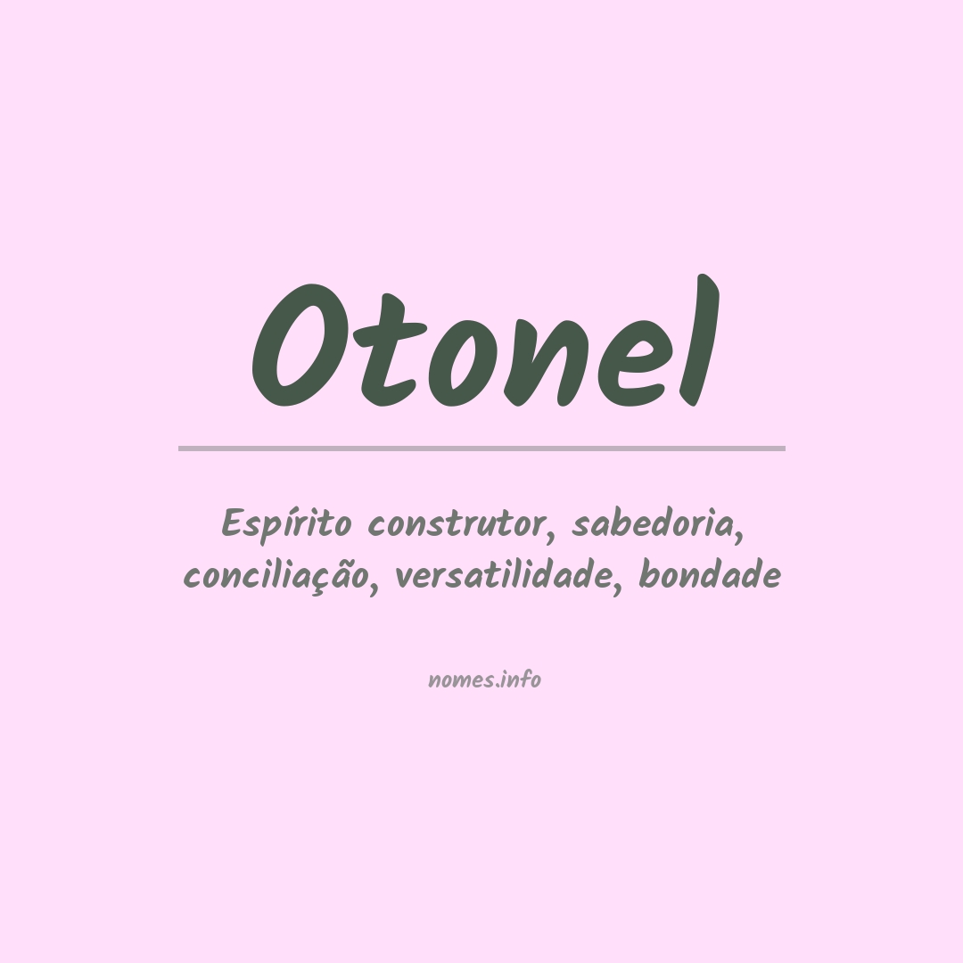 Significado do nome Otonel