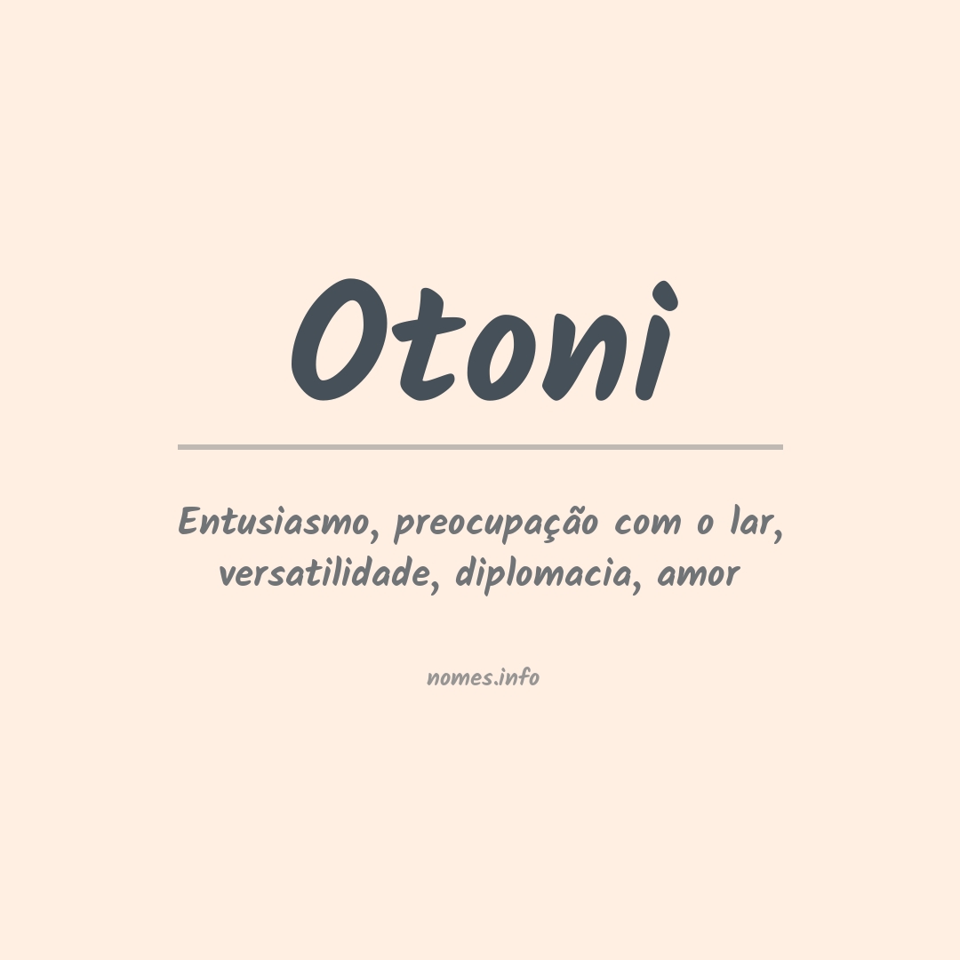 Significado do nome Otoni