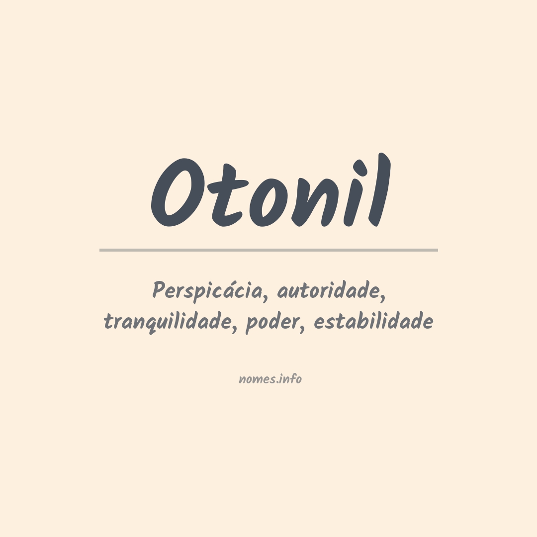 Significado do nome Otonil