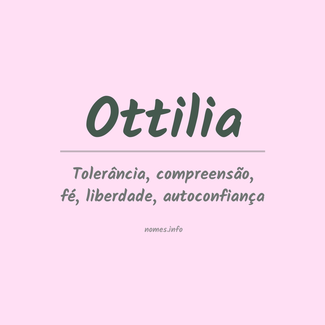 Significado do nome Ottilia
