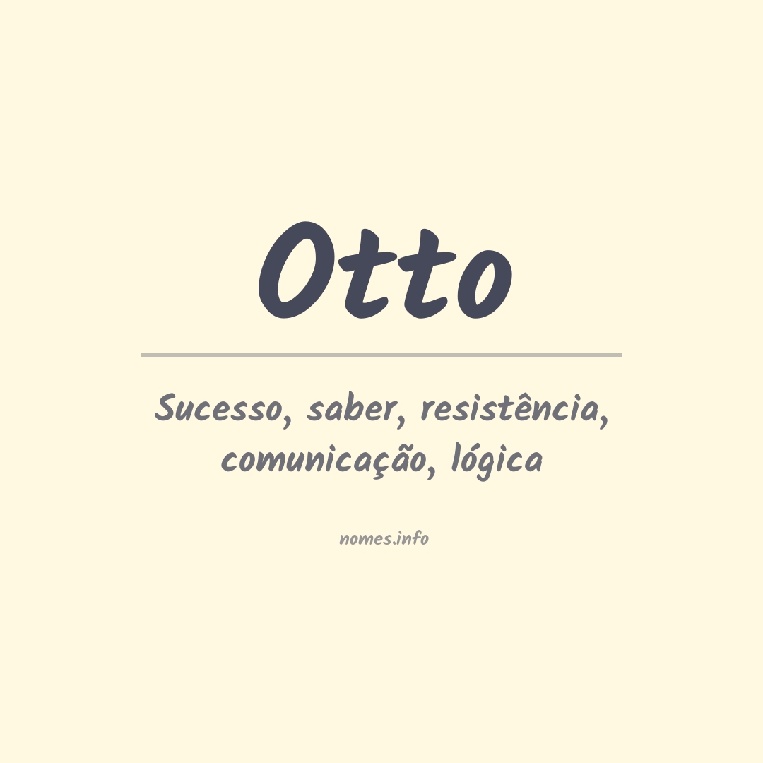 Significado do nome Otto