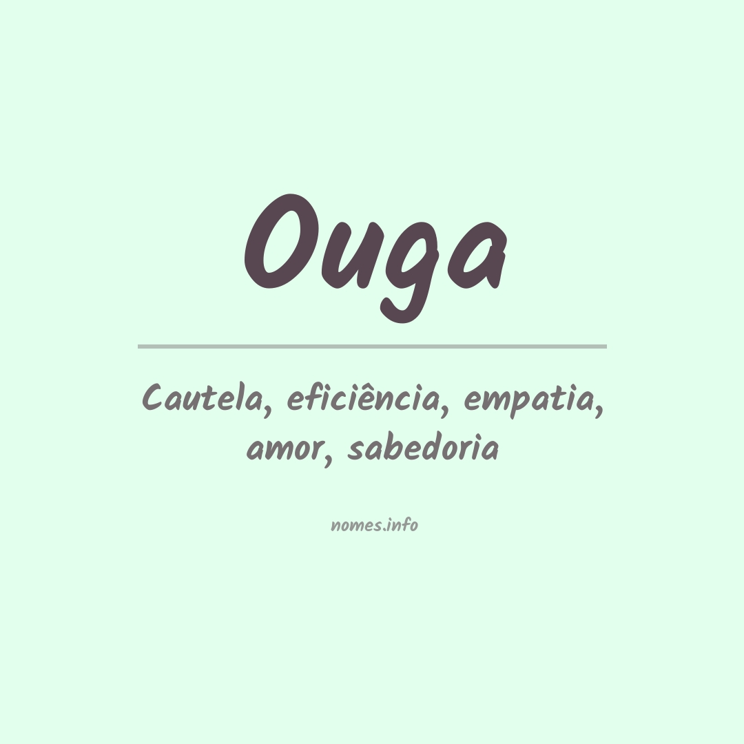 Significado do nome Ouga