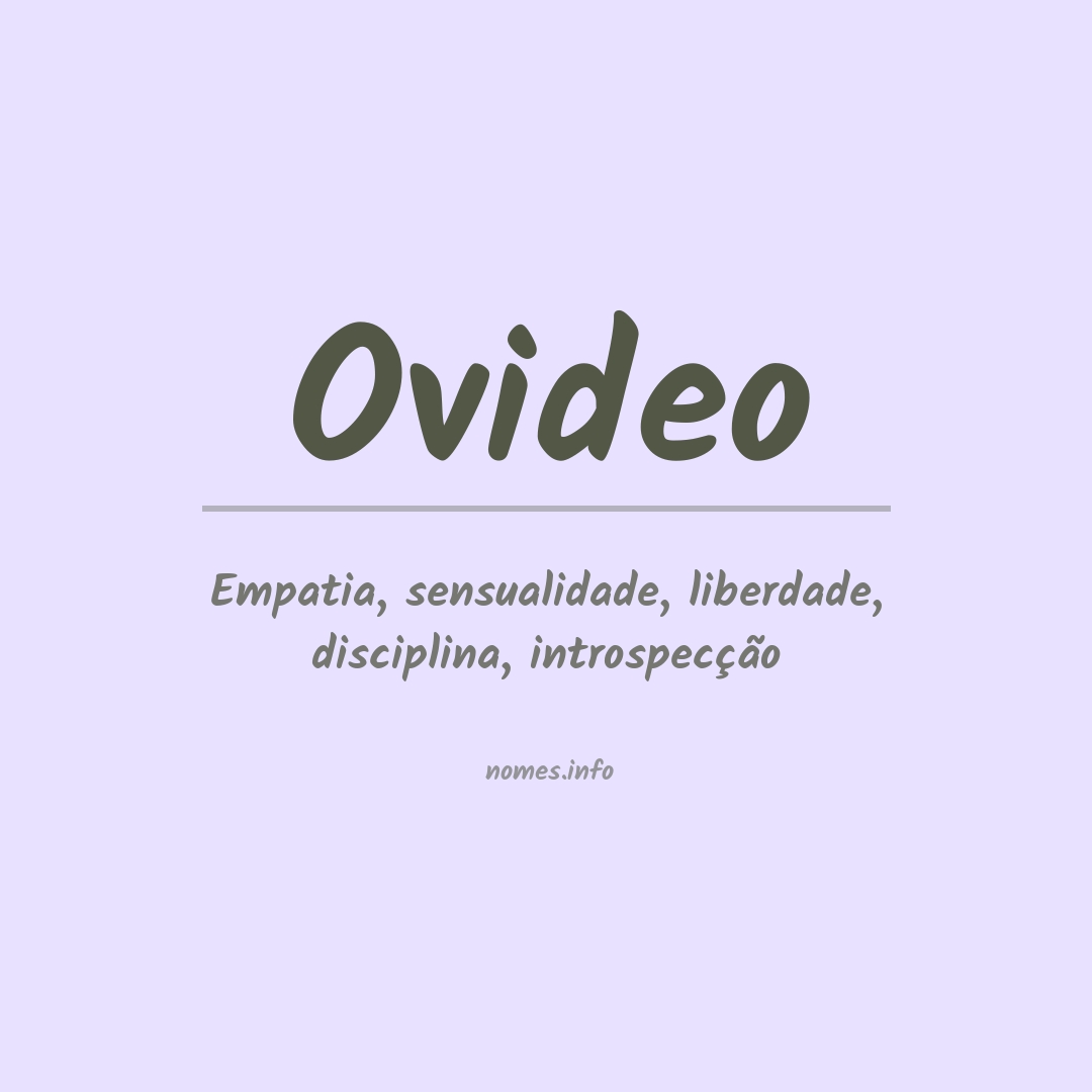 Significado do nome Ovideo
