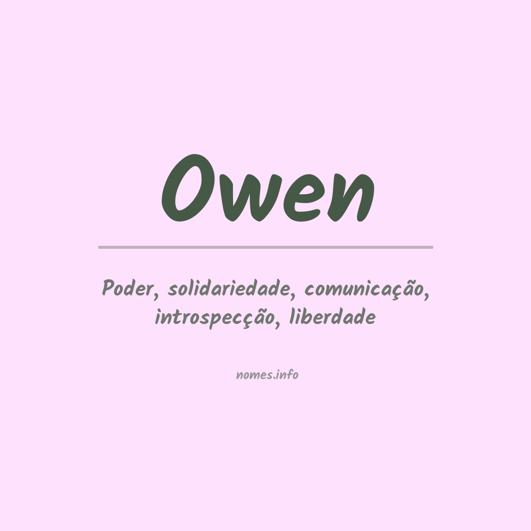 Significado do nome Owen