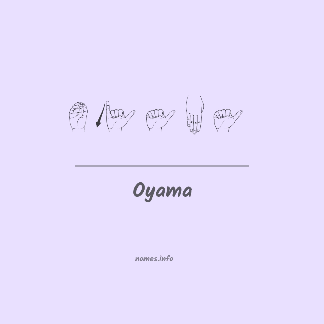 Oyama em Libras