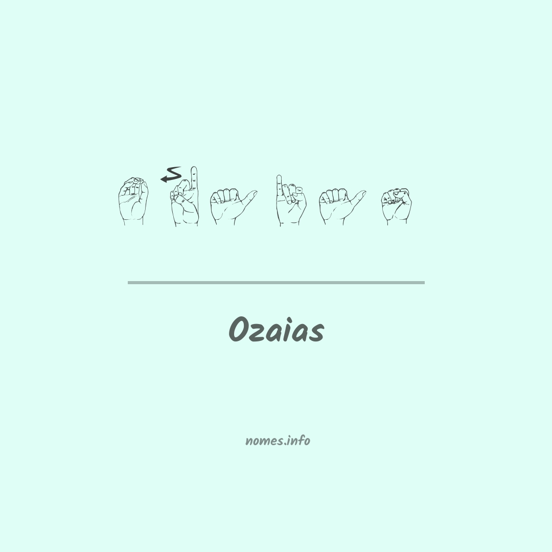 Ozaias em Libras