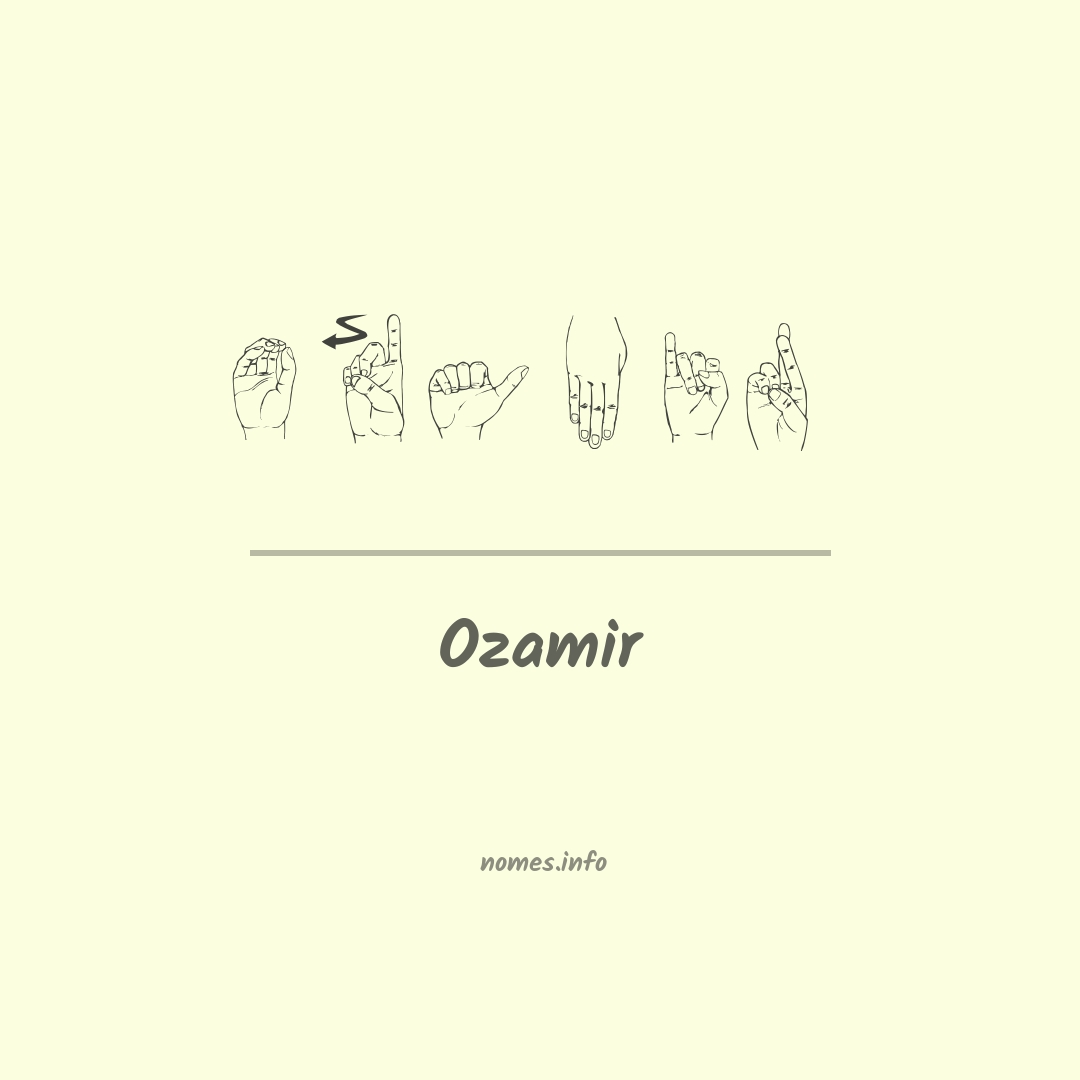 Ozamir em Libras