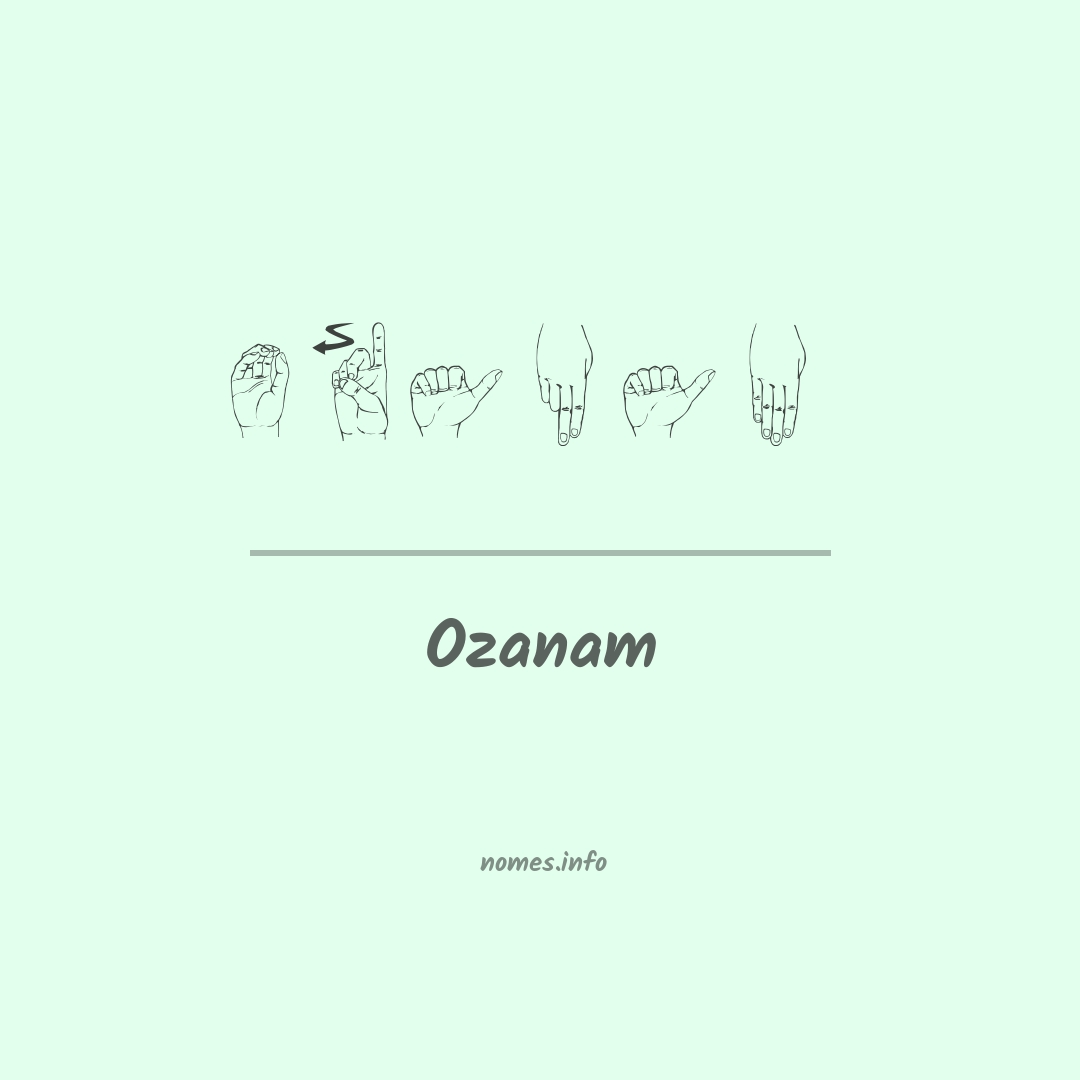Ozanam em Libras