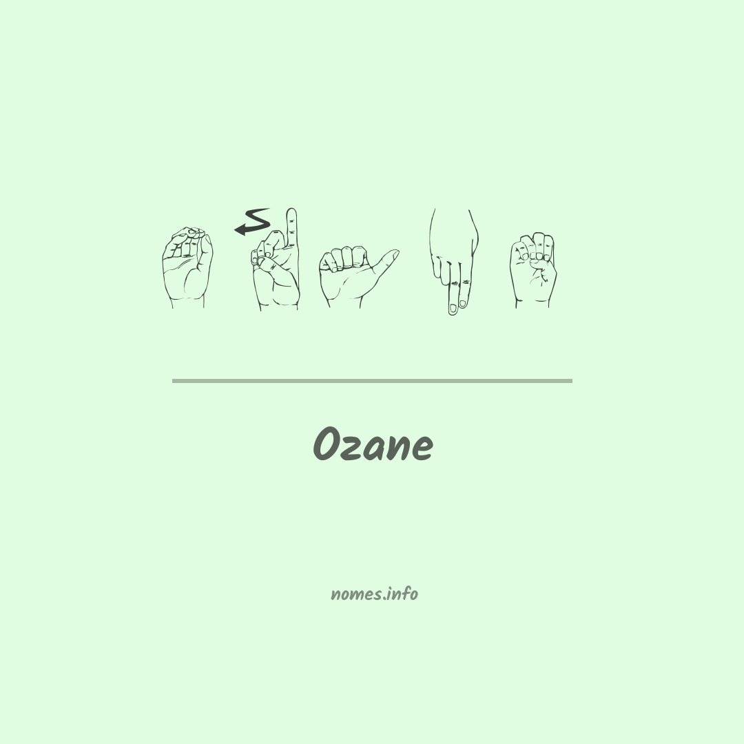 Ozane em Libras